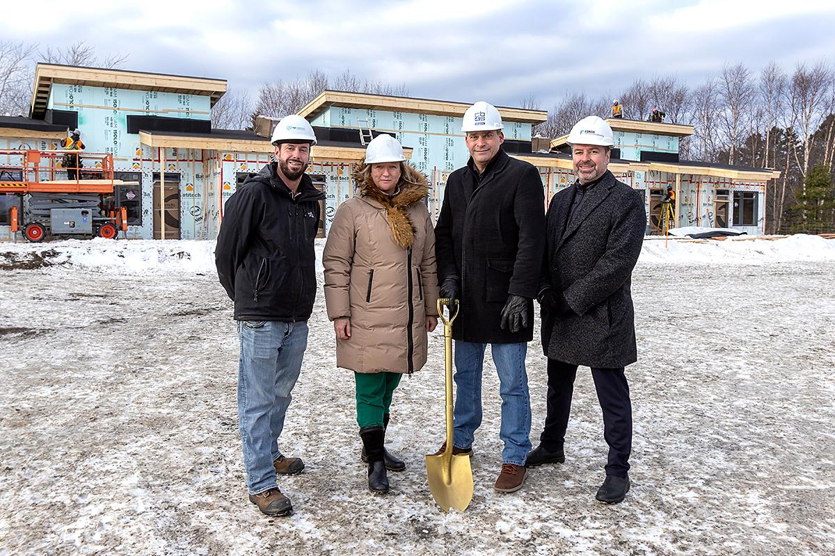 Chantier du projet de Han-Logement Rimouski en décembre 2023