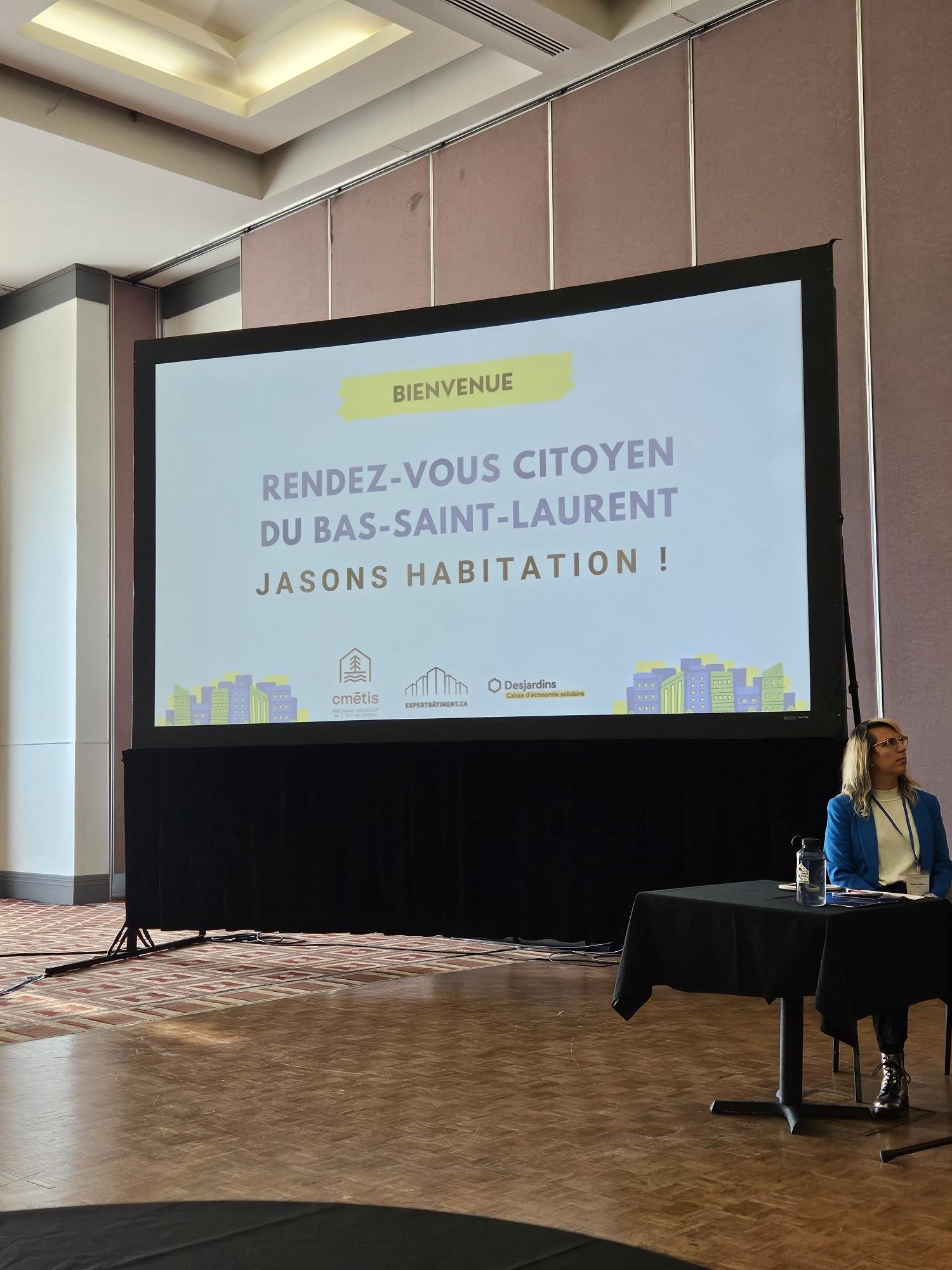 Projection lors du Rendez-vous citoyen du Bas-Saint-Laurent