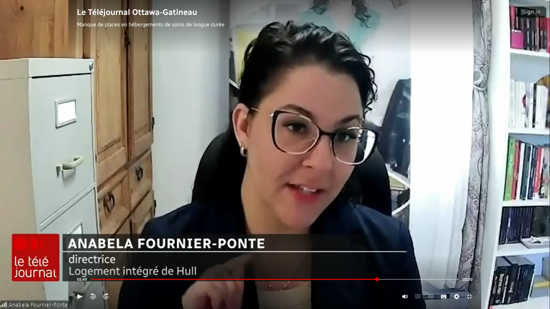 Anabela Fournier-Ponte, directrice de Logement Intégré de Hull