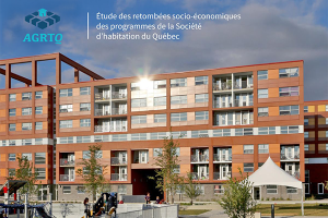Image d'un bâtiment multilogements avec logo de l'AGRTQ